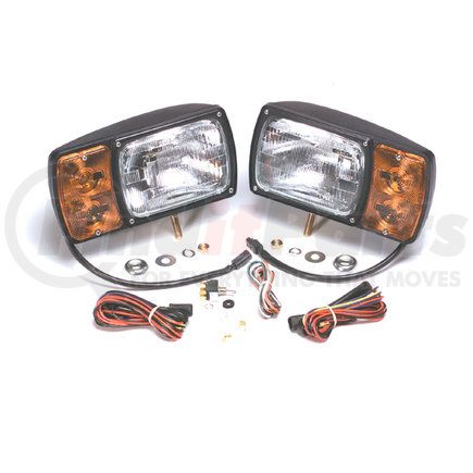 Grote 63451-4 Snowplow Light Kit With Universal Wiring Harness - Black