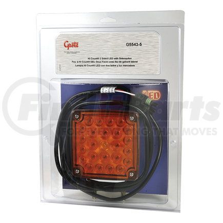 Grote G5543-5 Hi Count® Double-Face LED Stop / Tail / Turn Light with Side Marker - w/ Packard Connector, Multi Pack