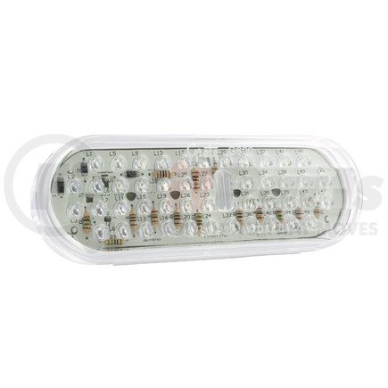 Grote G6013 Hi Count® Oval LED Stop / Tail / Turn Light - Front or Rear Turn, Yellow w/ Clear