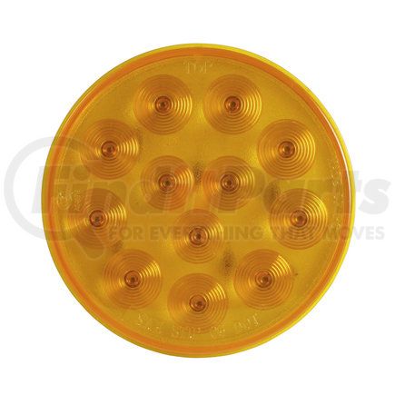 Grote TUR5100YPG Choice Line LED Stop / Tail / Turn Light - 12-Diode, 4" Round, Yellow, Rear Turn