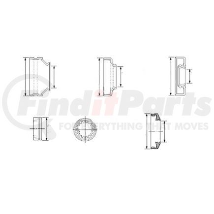 Meritor SERUR1416 AxleTech Genuine Dust Seal