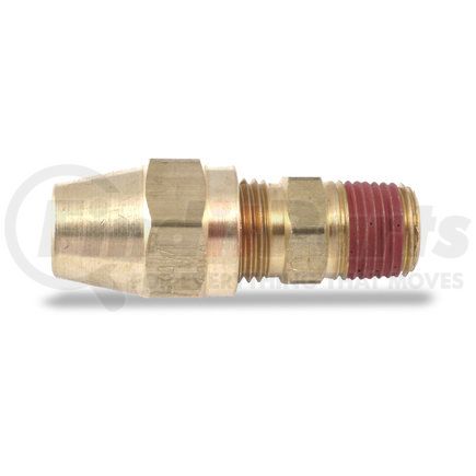 Velvac 012049 Air Brake Compression Fitting, Male Connector, Brass, 1/2" x 1/2"