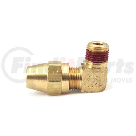 Velvac 012071 Air Brake Compression Fitting, Male Elbow, Brass, 1/4" x 1/4"