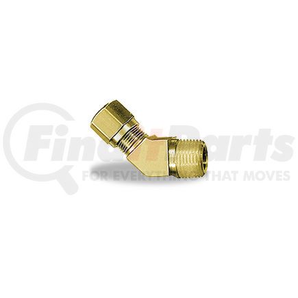 Velvac 017884 Nylon Air Brake Tube Fitting, 45° Elbow, 1/2" x 3/4"