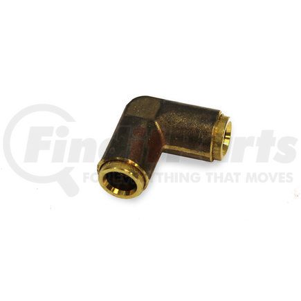 Velvac 017932 Push-Lock Air Brake Fitting, Union Elbow, Brass, 1/2"