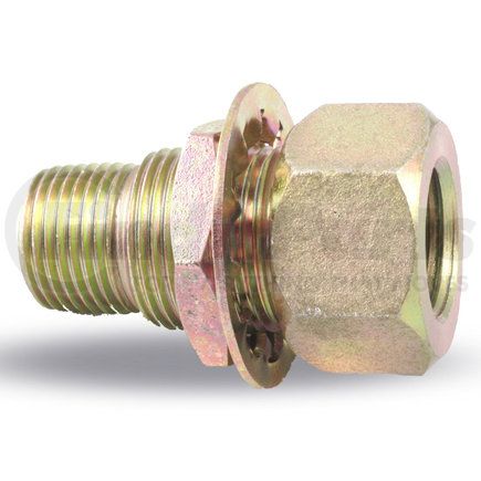 Velvac 035029 Clamping Stud, Female, 1/2" MPT, 1/4" FPT One End and 1/2" FPT Other End, 1" -14 Mounting Thread, 2-1/4" Overall Length