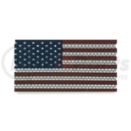 Velvac 058399 Conspicuity Tape, American Flag, 3.75"x6.5" Reflective American Flag, 5 Year Warranty