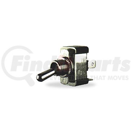 Velvac 090176 Heavy Duty Single Pole Toggle Switch, SPST Poles, 21 Amp, 14 VDC, On/Off Circuitry, (2) .250" Flat Blade Terminals