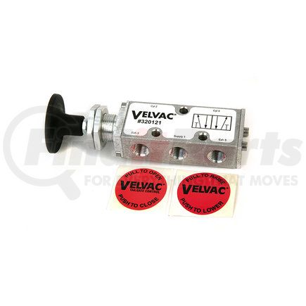 Velvac 320125 Four-Way Push/Pull Valve Replacements, Replacement Knob, Faceplates and Nuts