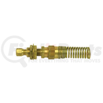 Velvac 500096 Clamping Stud, Bulkhead Fitting with Spring, 3/8" Tube