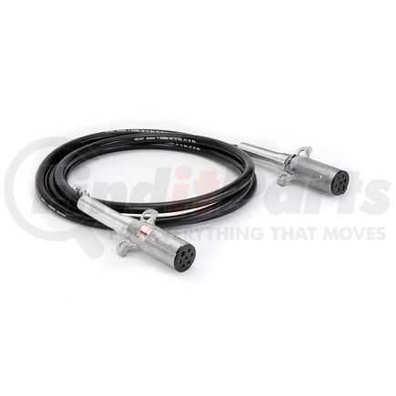 Velvac 590036 Seven-Way Straight Cable Assemblies, 6/12, 1/10 Gauge, 8' Working Length