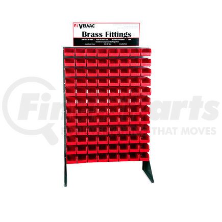 Velvac 690194 Display Racks - Cabinet Frame Assembly, Includes Cabinet frame assembly, Velvac header card, instruction sheet, 96 small bins and 48 small bin dividers