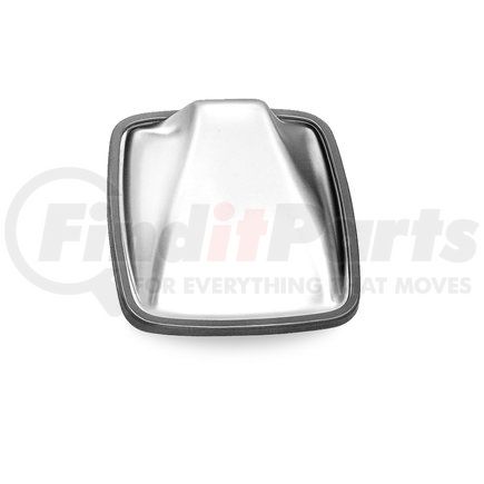 Velvac 704077-5 Wide Angle Mirror Head 6.5" x 6" Side Mount Convex, White Steel