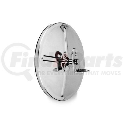 Velvac 708453 DuraBall Convex Mirror - 8.5" Center Mount Convex Mirror, Stainless Steel Heated