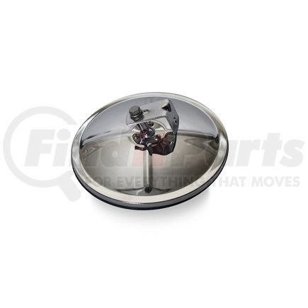 Velvac 708508 Three Screw Convex Mirror 7.5" Center Mount Convex Mirror, Stainless Steel