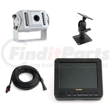 Velvac 709921 Back-Up Camera Kit, Adjustable Rear View Camera, 5.6" Color LCD Monitor, 34' LCD Cable