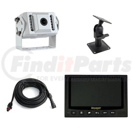 Velvac 709954 Back-Up Camera Kit, Adjustable Rear View Camera, 7" Color LCD Monitor, 34' LCD Cable