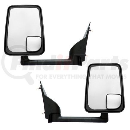 Velvac 714530 Mirror - 2020 Standard Head, Black, 102" Body, Pair