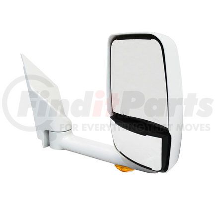 Velvac 715132 2020 Mirror System - Deluxe Head Mirror, White, 102" W, Right Side