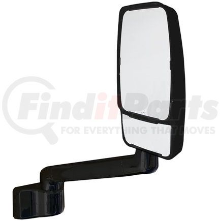 Velvac 715804 Model 2030 Mirror System - Right Side, 2030 Black VMAX Mirror Head, Heated Manual Flat Glass, Winnebago Base, 14" Arm