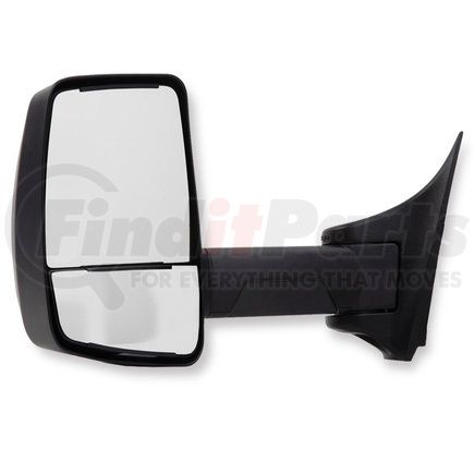 Velvac 717381 2020XG Mirror System with OAT - Left Side, 96" W, Black, Deluxe Head, Manual Flat Glass, Manual Convex