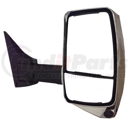 Velvac 717582 2020XG Mini-LEM Mirror System - GMC 2020XG Deluxe Head, Camera, Chrome, 102" W, Right Side