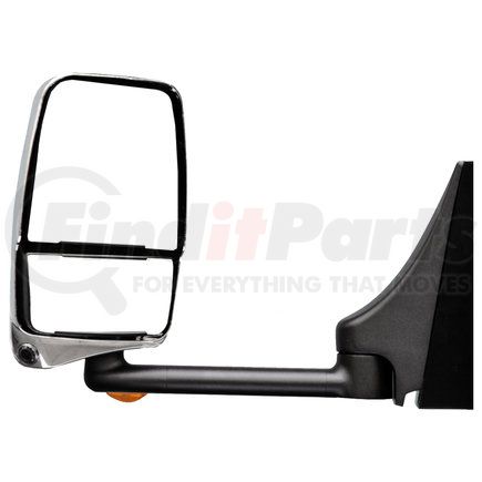 Velvac 719333 2020 Mirror System - Deluxe Head Mirror, Chrome, 96" W, Left Side