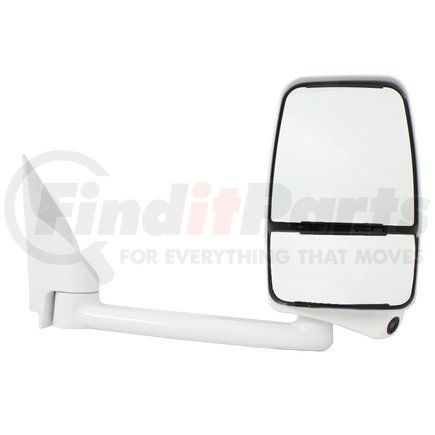Velvac 719358 2020 Mirror System - Deluxe Head Mirror, White, 102" W, Right Side