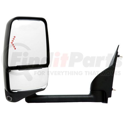 Velvac 719381 2020 Mirror System - Deluxe Head Mirror, Black, 102" W, Left Side