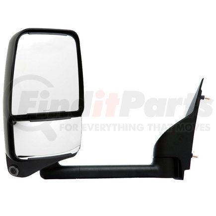 Velvac 719405 2020 Mirror System - Deluxe Head Mirror, Black, 96" W, Left Side