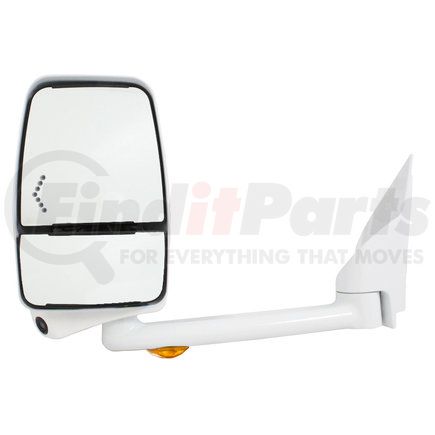 Velvac 719393 2020 Mirror System - Deluxe Head Mirror, White, 102" W, Left Side