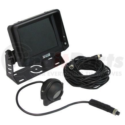 Velvac 719592 Back-Up Camera Kit, Rear & Side View Camera, 5" Color LCD Monitor, 34' LCD Cable