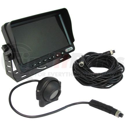 Velvac 719595 Back-Up Camera Kit, Rear & Side View Camera, 7" Color LCD Monitor, 34' LCD Cable