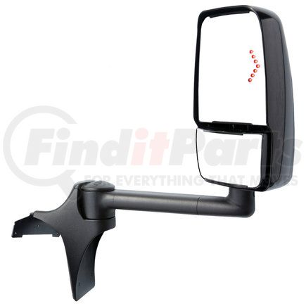 Velvac 728562 2020SS Shuttle Mirror System-Ford E Van, Deluxe, Heat/Manual Convex Mirror, Right Side, with Signal Option