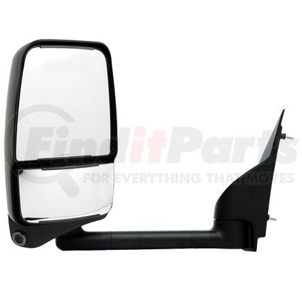 Velvac 728779 2020SS Mirror System for Shuttle Ford E Van - Deluxe Head, Camera, Black, Heated/Remote Glass, Heated Convex Glass, 102" W, Left Side