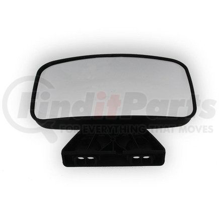 Velvac V594121161 412 Model Look Down Convex Mirror - Black, Manual, Right Side, Glass Size 10.75" W x 6-3/8" H