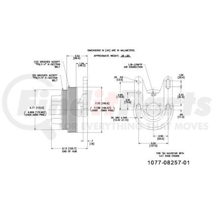 Kit Masters 1077-08257-01 KS Hub - New