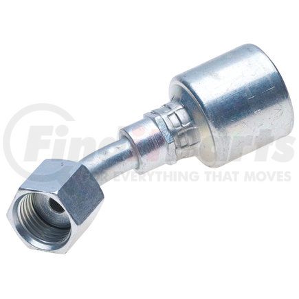 Gates G25235-0404 Couplings - MegaCrimp Couplings - Female Flat-Face O-Ring Swivel45° Bent Tube