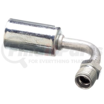 Gates G45599-0808 Couplings - PolarSeal Coupling - Male Inverted O-Ring 90° Bent Tube Aluminum