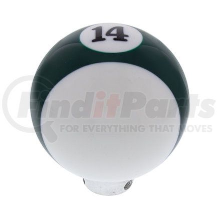 United Pacific 70763 Green Striped 14 Ball Gearshift Knob