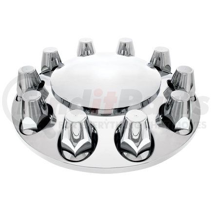 United Pacific 10257 Chrome International Front Axle Cover Set- 33mm