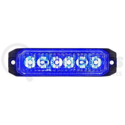 United Pacific 39162 6 High Power LED "Competition Series" Slim Warning Light - Blue