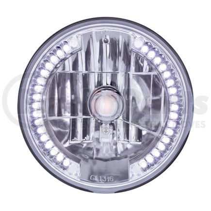 United Pacific 31379 7" Crystal Headlight w/ 34 White LED Position Light