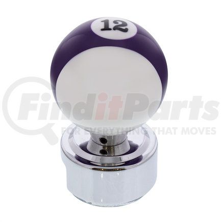 United Pacific 70772 Pool Ball Shift Knob Number "12" For 13/15/18 Speed Eaton Style Shfters