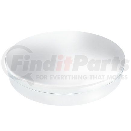 United Pacific 10727 Chrome Moon Front Axle Cover w/ 33mm Low Profile Nut Cover - Thread-On