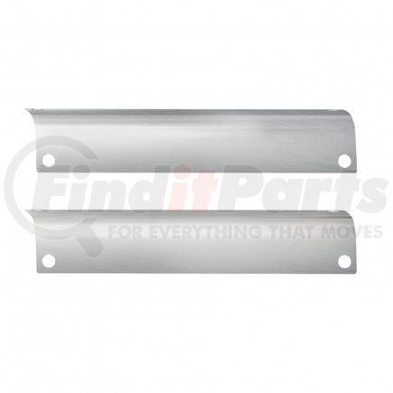 United Pacific 29020 Stainless Front Step Trims For Peterbilt 386