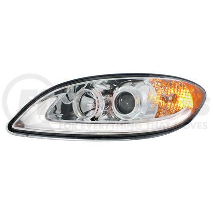 United Pacific 31179 Chrome Projection Headlight With LED Light Bar For International Prostar - Driver