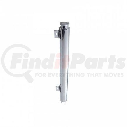 United Pacific A6130 13" Universal Polished Stainless Steel Radiator Overflow Tank