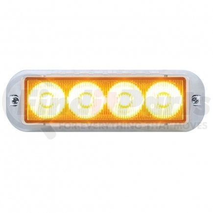 United Pacific 37233 4 LED Warning Light - Amber LED