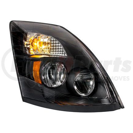 United Pacific 31097 High Power LED "Blackout" Headlight for 2003-2017 Volvo VN/VNL - Passenger